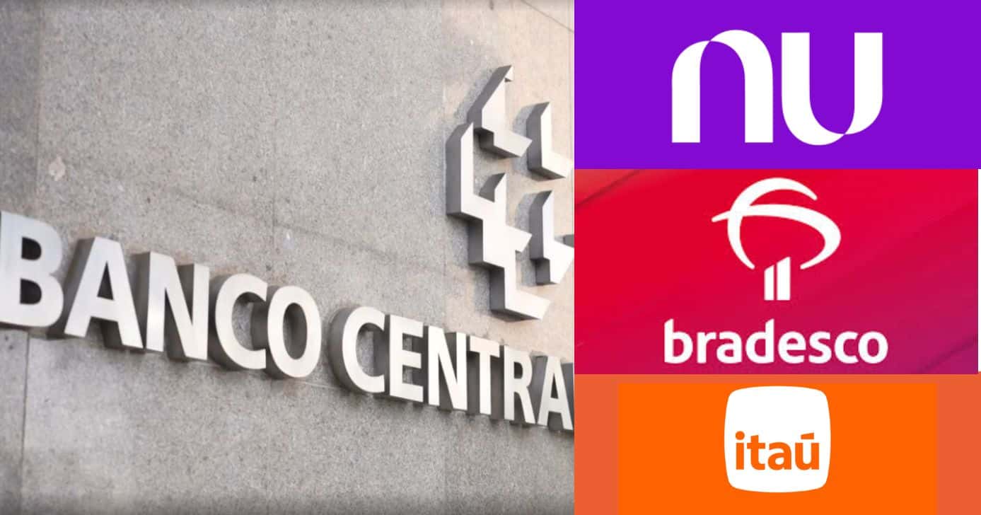 Banco Central, Nubank, Bradesco e Itaú (Fotos: Reproduções / Globo / Internet)