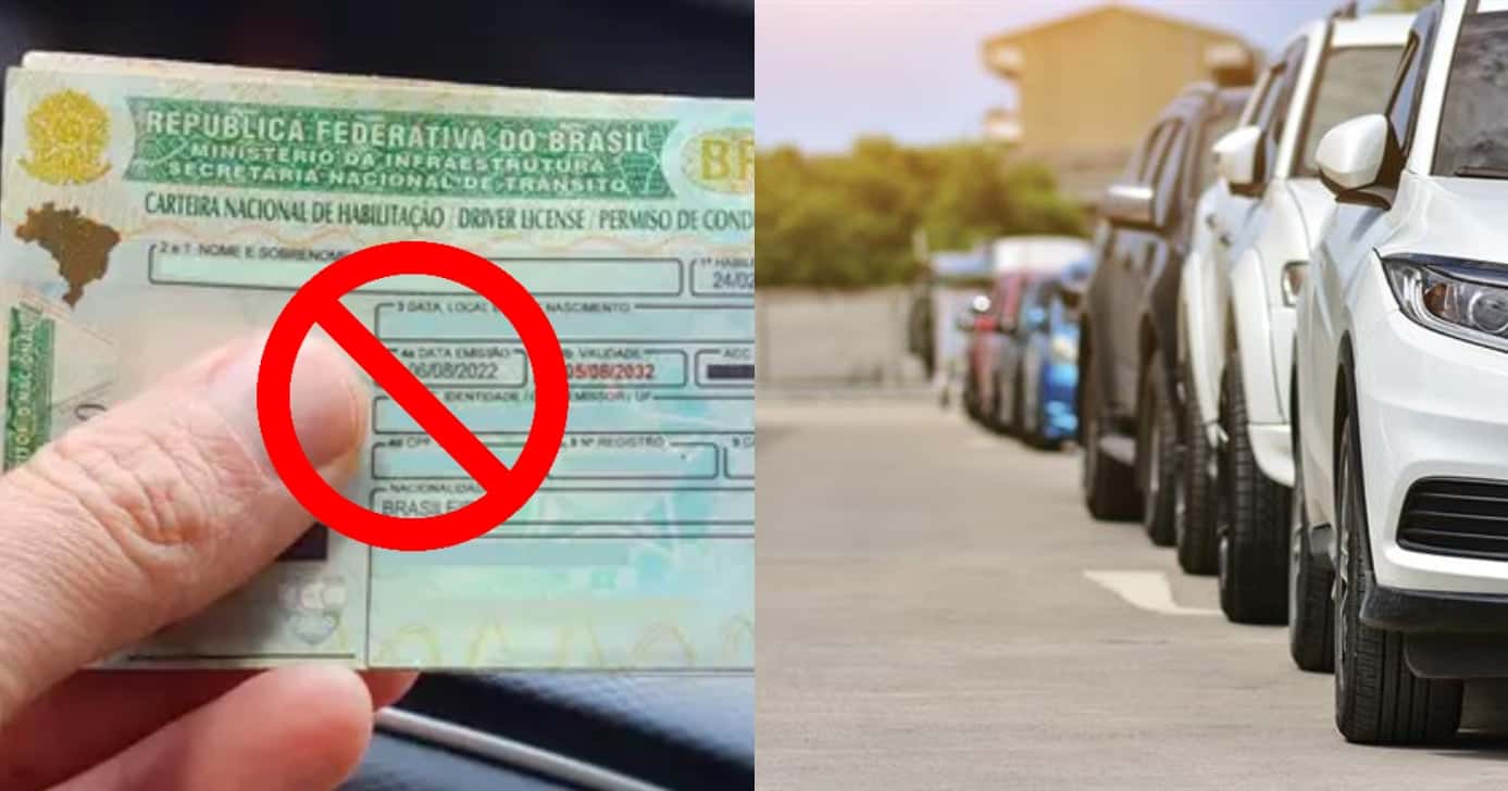 CNH e ilustração de carros (Foto: Montagem)