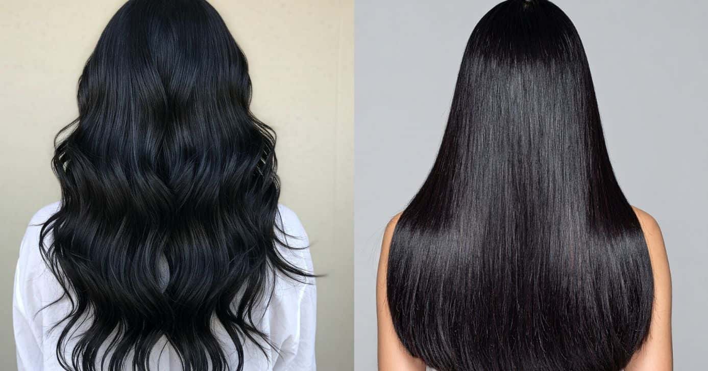 Cabelo ondulado e cabelo liso (Fotos: Canva)