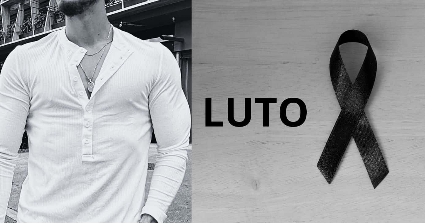Cantor e imagem de luto (Fotos: Reproduções / Instagram / Canva)