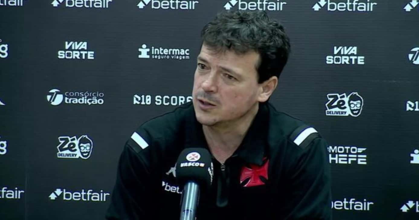 Fernando Diniz, técnico do Vasco (Foto: TV Globo)