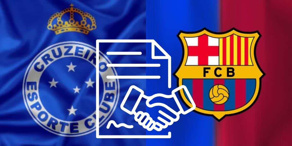 Cruzeiro dá rasteira no Barcelona por atacante de R$10 milhões (Reprodução: Montagem TV Foco)