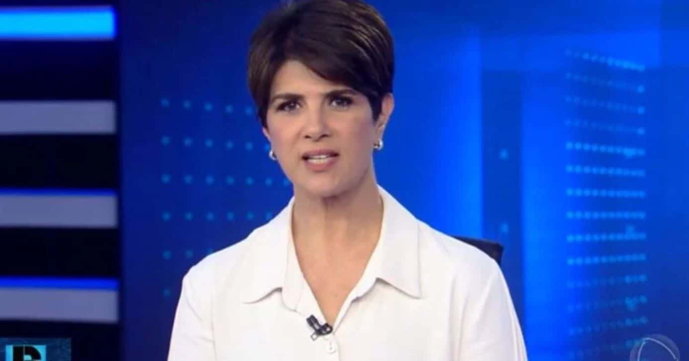 Mariana Godoy no Jornal da Record. (Foto: Reprodução / Record)