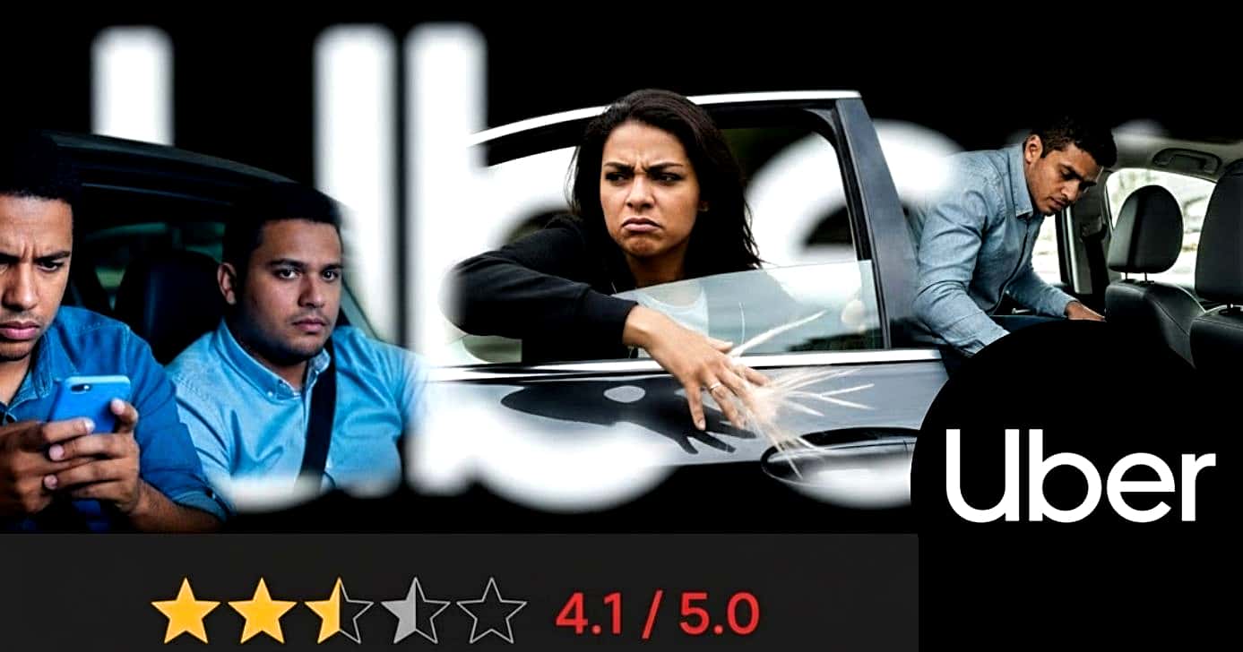 Saiba o que faz a sua nota da Uber abaixar drasticamente (Foto Reprodução/Montagem/Tv Foco/Canva/GMN/Uber)