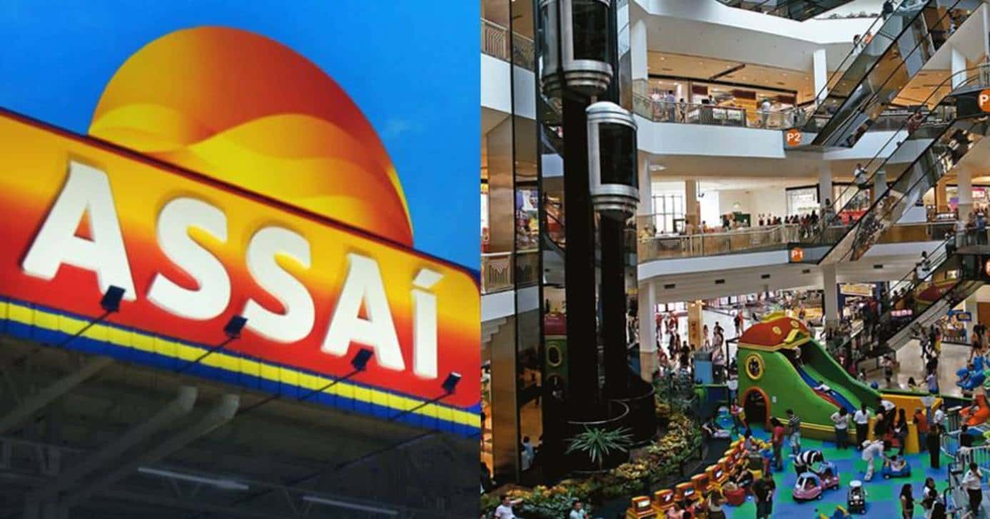 Assaí e Shopping D em SP (Foto: Montagem/TV Foco)