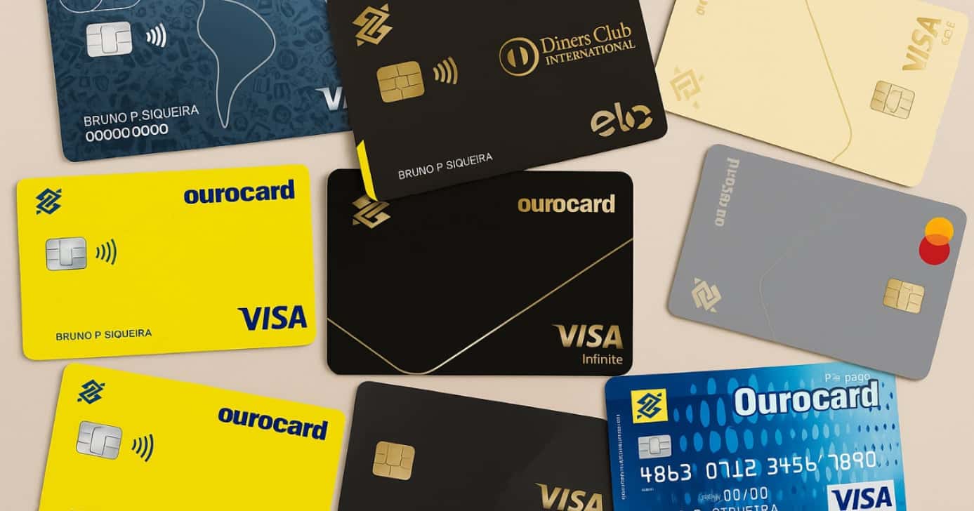 Esses são os cartões de crédito do Banco do Brasil (Foto: Divulgação)