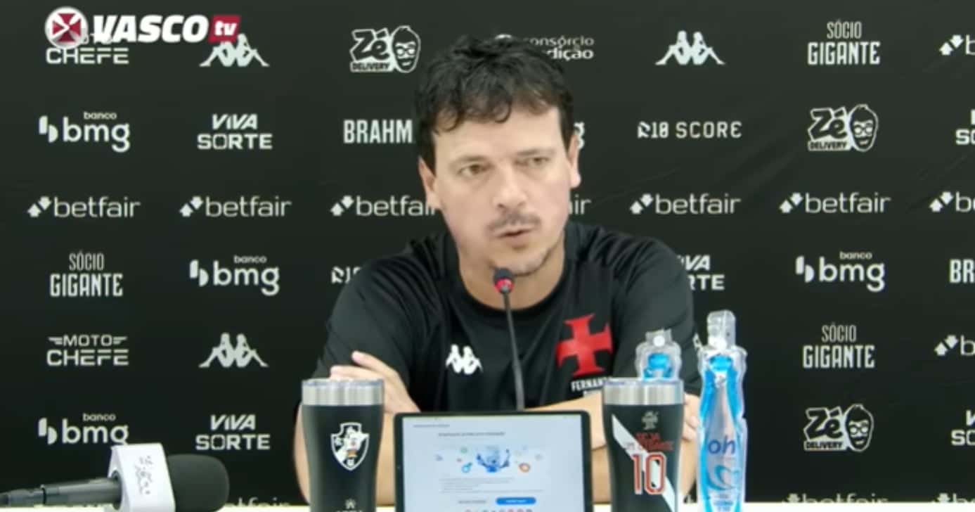 Fernando Diniz está na berlinda - (Foto: Vasco TV)