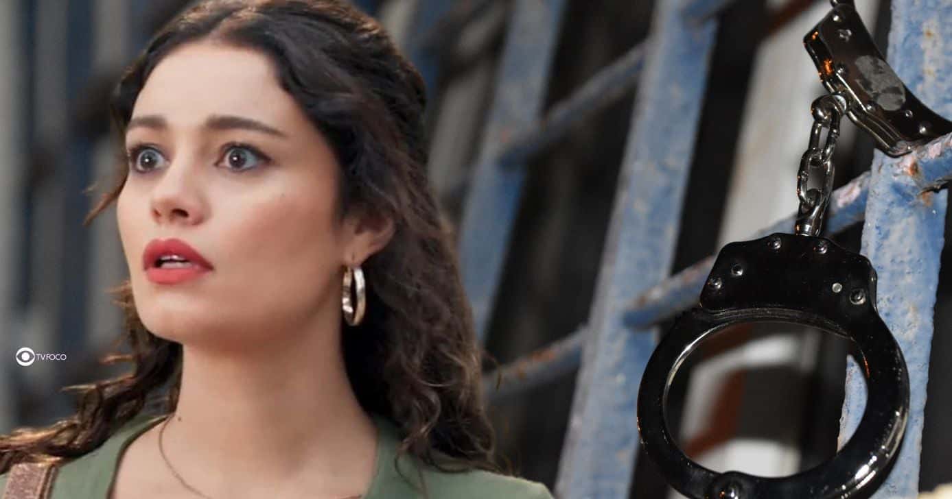 Ilustração de Gerluce presa em Três Graças (Foto: Reprodução / Globo / Montagem TV Foco)
