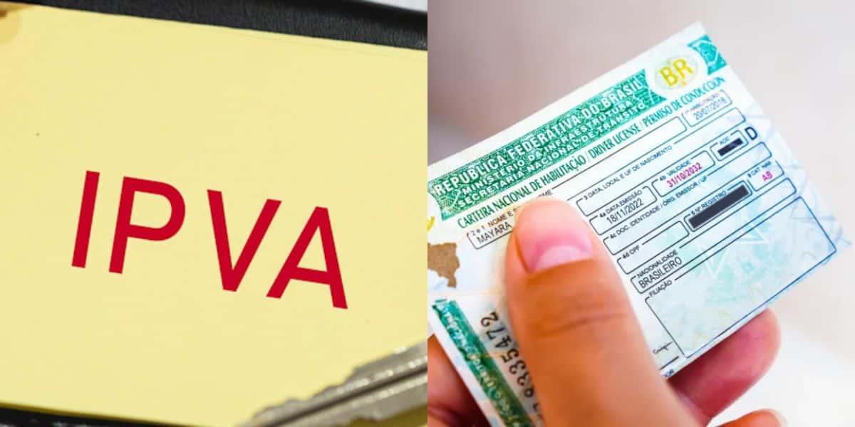 IPVA e CNH (Reprodução: Montagem TV Foco)