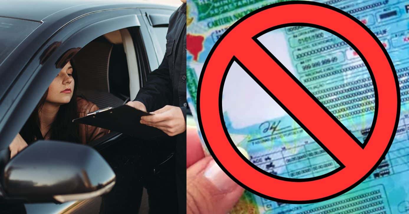 CNH suspensa: Lei de trânsito em vigor em 2025 retira documento dos motoristas por 4 atitudes (Foto Reprodução/Montagem/TV Foco/Canva/Paola)