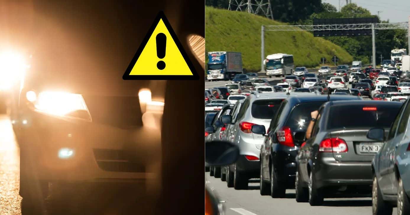 Nada de multas: Informe com lei vigente do farol em 2025 salva motoristas que vão pegar a estrada no Natal (Foto Reprodução/Montagem/TV Foco/Canva/Paola)