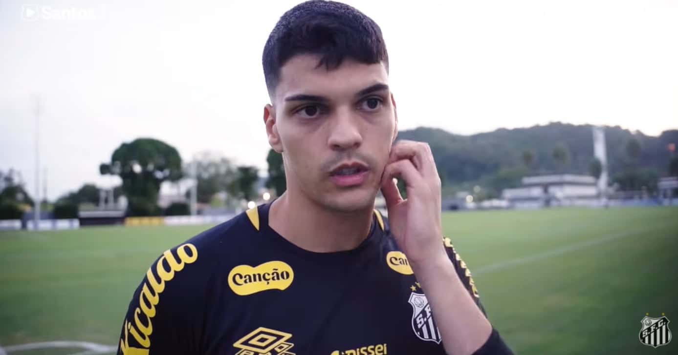 Brazão (Foto: Santos TV)