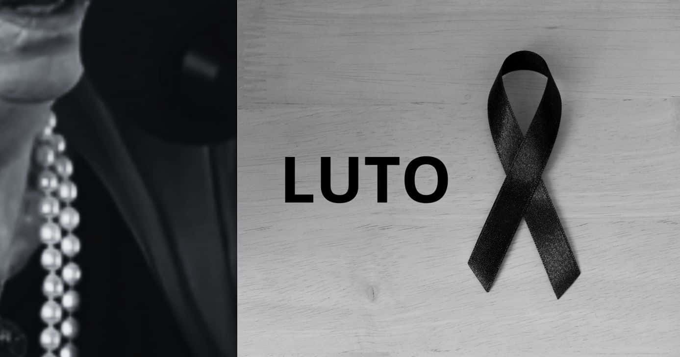 Famosa e imagem de luto (Fotos: Reproduções / YouTube / Canva)