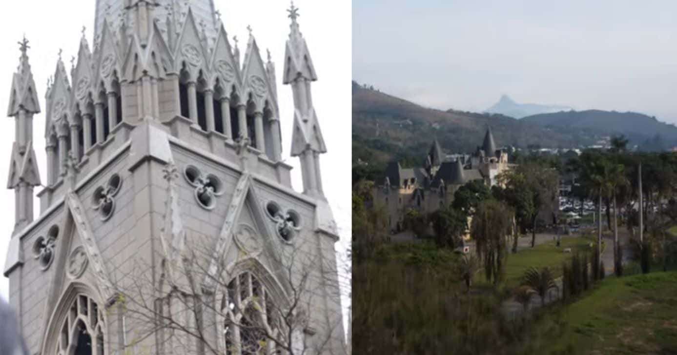 Igreja e cidade (Fotos: Reproduções / YouTube)