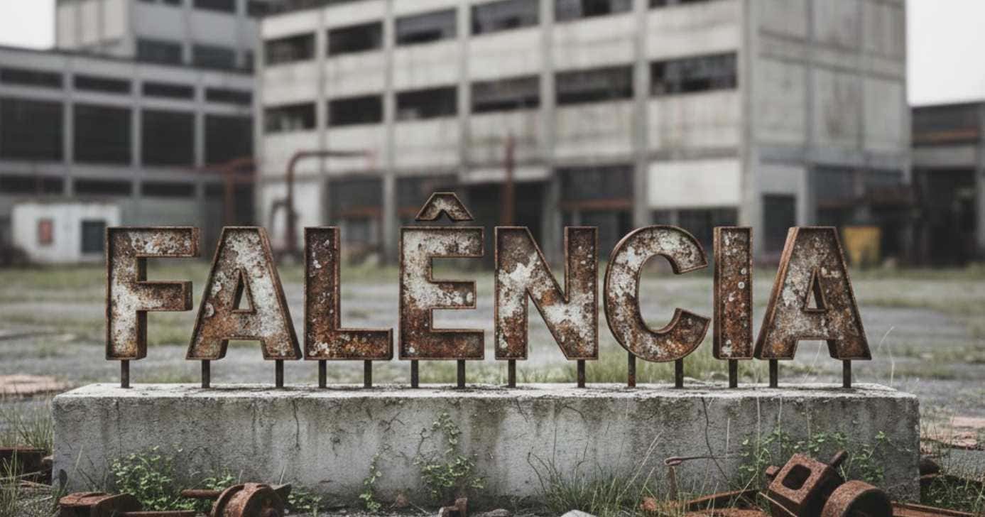Ilustração falência de fábrica (Foto: Montagem TV Foco / GMN)