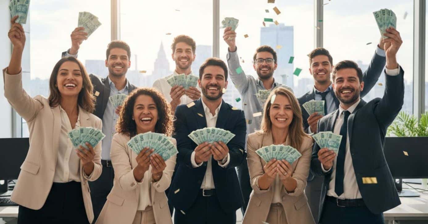 Ilustração pagamentos para trabalhadores (Foto: Montagem TV Foco / GMN)
