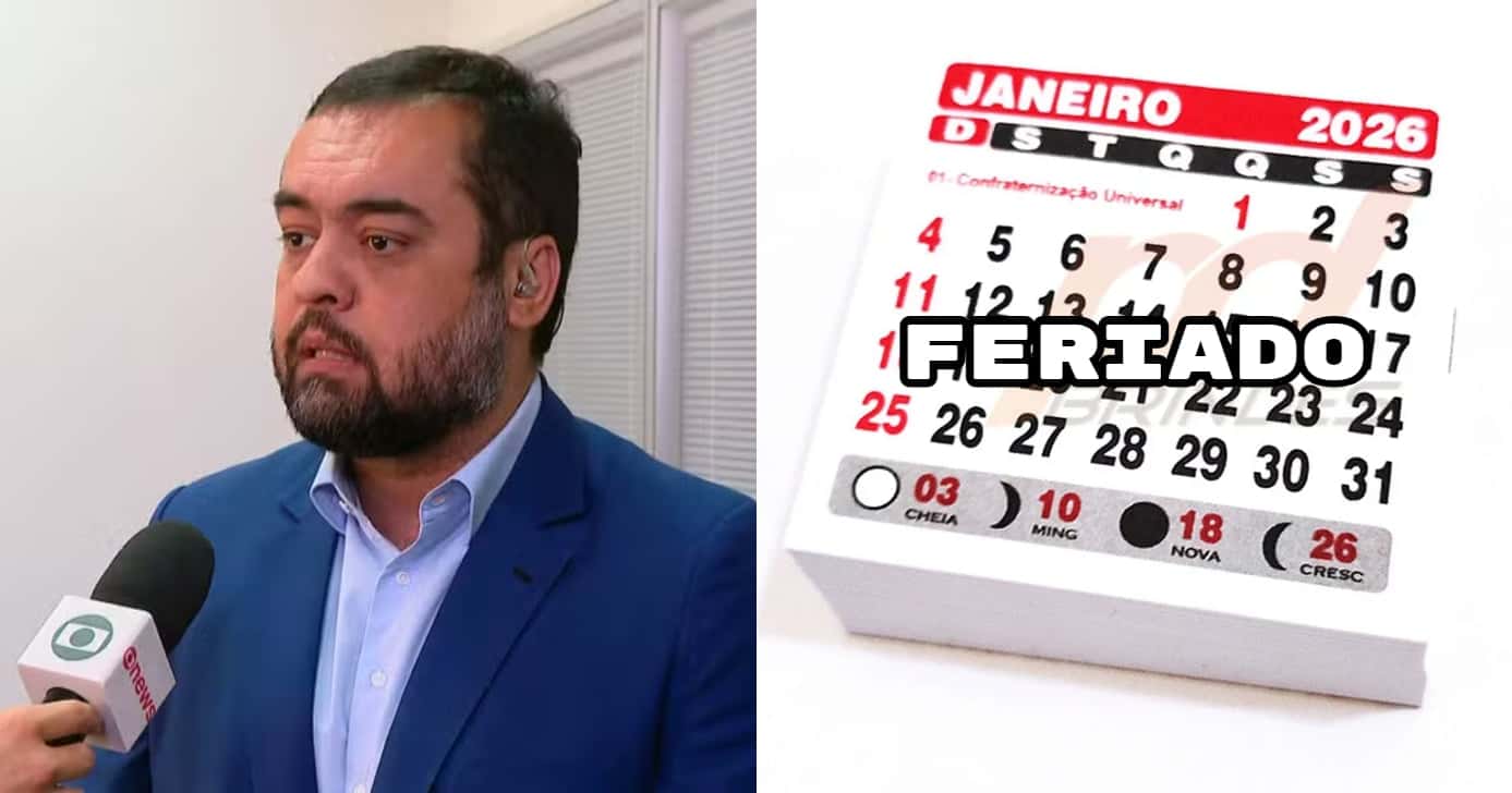 Claudio Castro ciente de feriado em RJ (Foto: TV GLOBO)