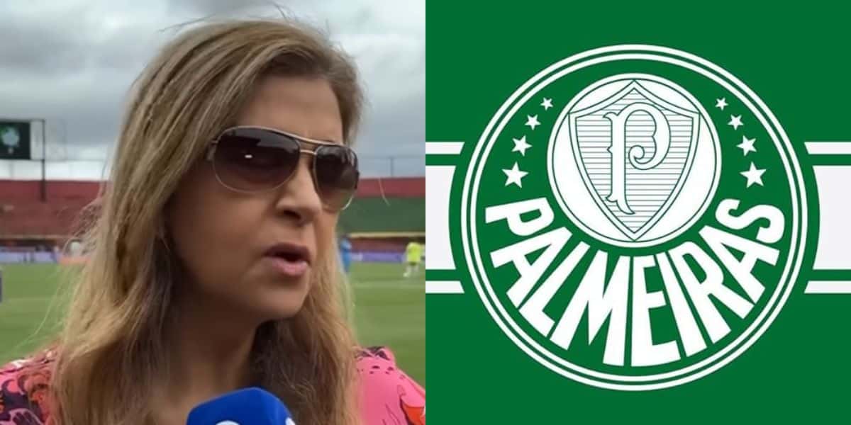 Leila Pereira presidente do Palmeiras (Reprodução: Record News)