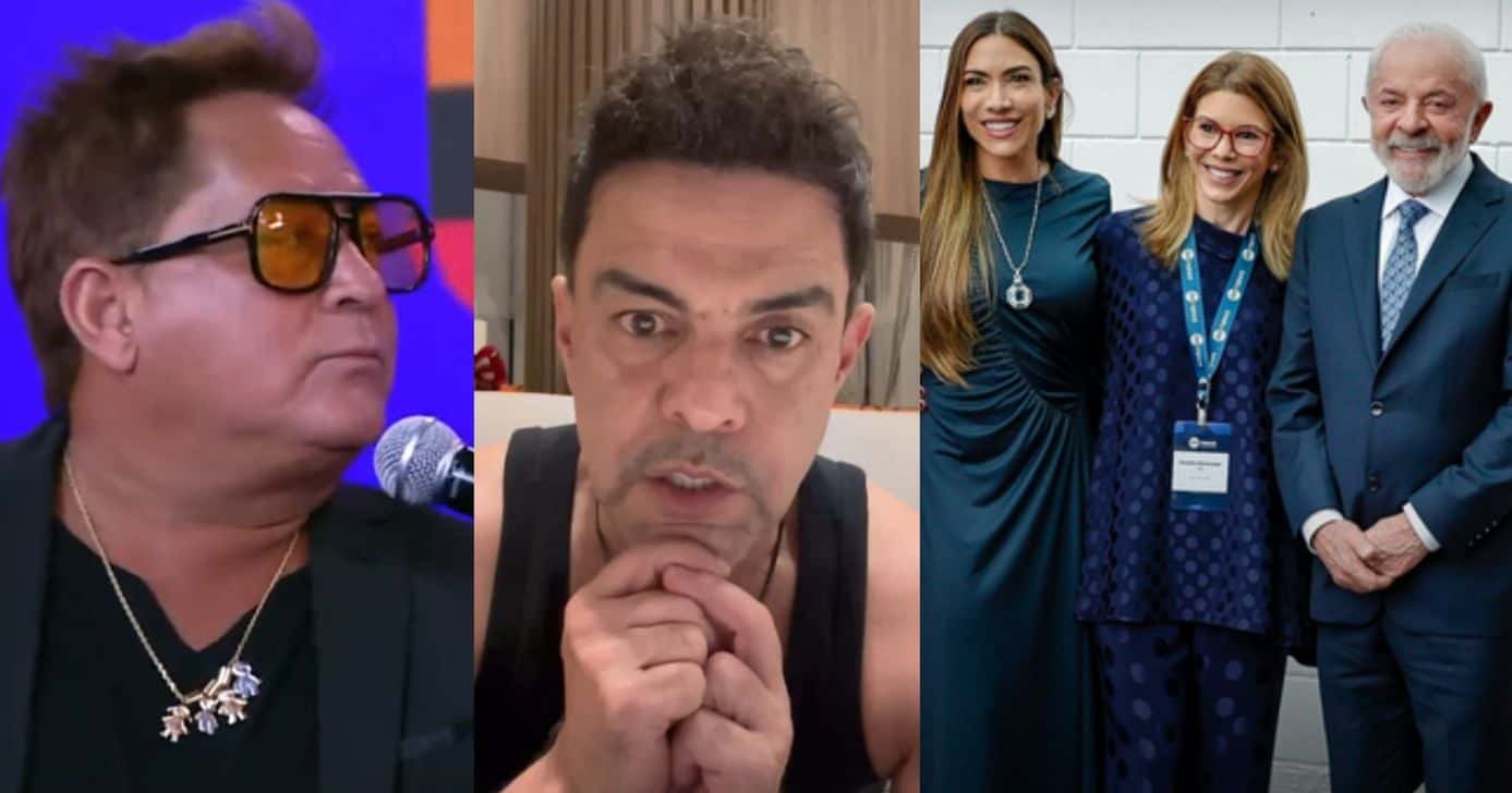 Leonardo, Zezé Di Camargo, Patrícia, Daniela e Lula (Foto: Reprodução / Jovem Pan / Instagram / SBT)