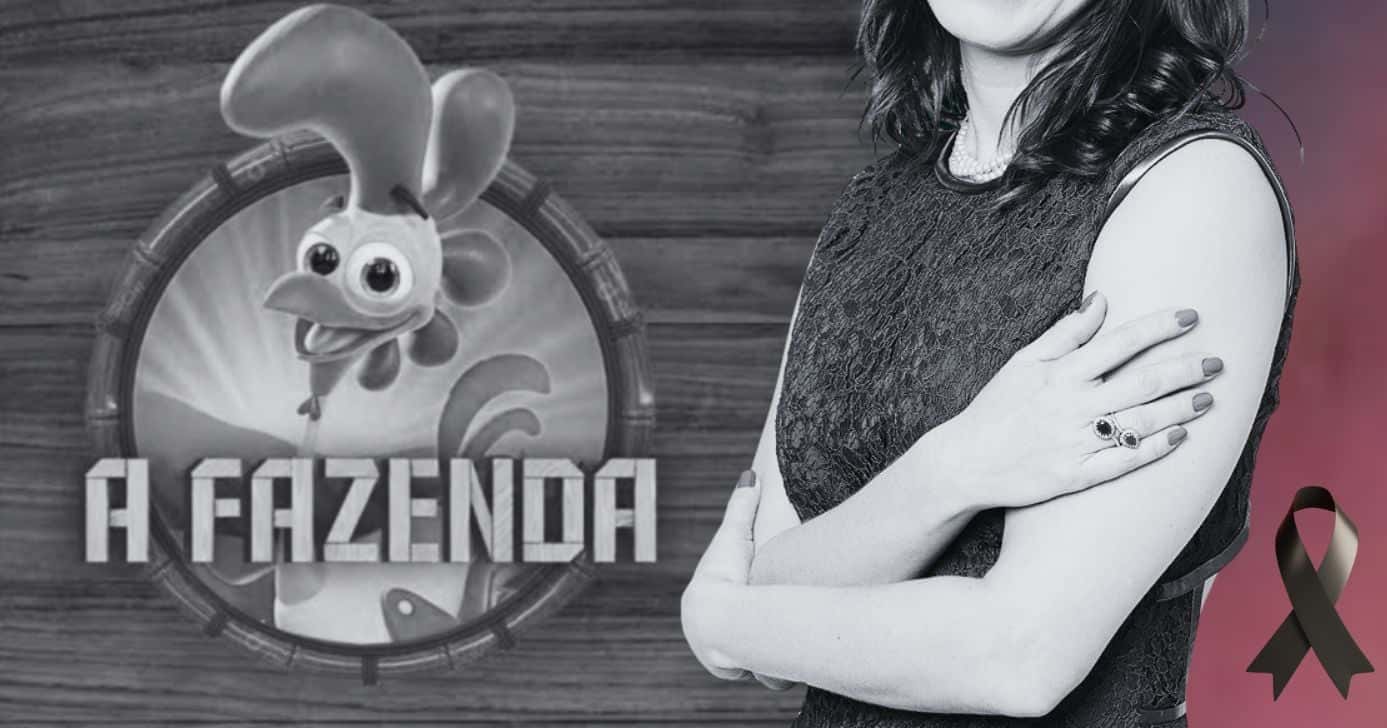 Ilustração de luto de estrela de A Fazenda 17 (Foto: Reprodução / Record / Instagram / Montagem TV Foco)