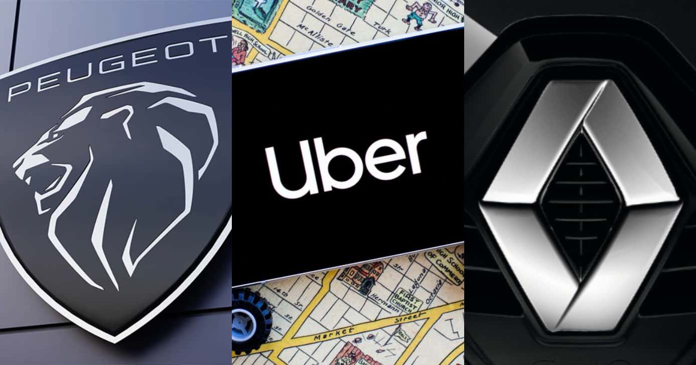 Modelos da Peugeot e Renault que não são aceitos na Uber (Foto: Divulgação)