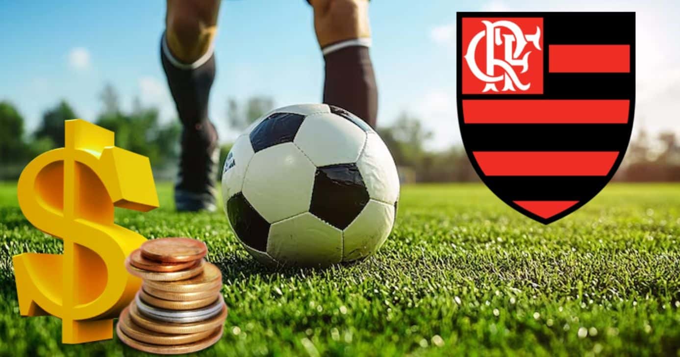 R$94M: Venda de atacante pode render fortuna ao Flamengo em 2026 (Foto Reprodução/Montagem/TV Foco/Canva/Paola)