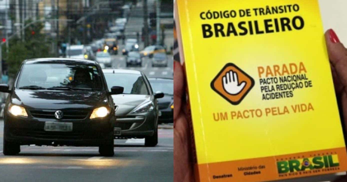 4 pontos na CNH: Lei do farol multa quem descumprir regra simples (Foto Reprodução/Montagem/TV Foco/Canva/Paola)