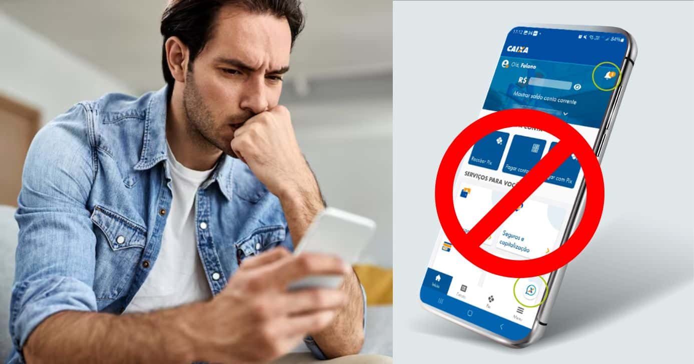 Informe da Caixa comunica o que está bloqueando o acesso do app aos clientes hoje 16/01 (Foto Reprodução/Montagem/TV Foco/Canva/Paola)