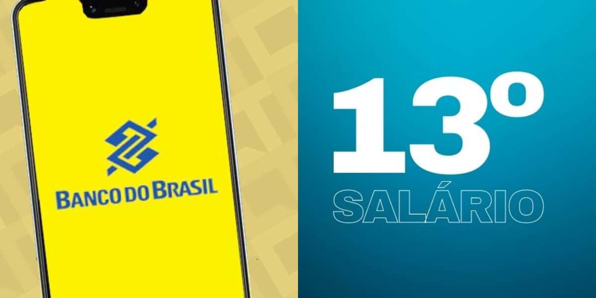 Banco do Brasil com antecipação do 13° salário aos CLTs (Reprodução: Montagem TV Foco)