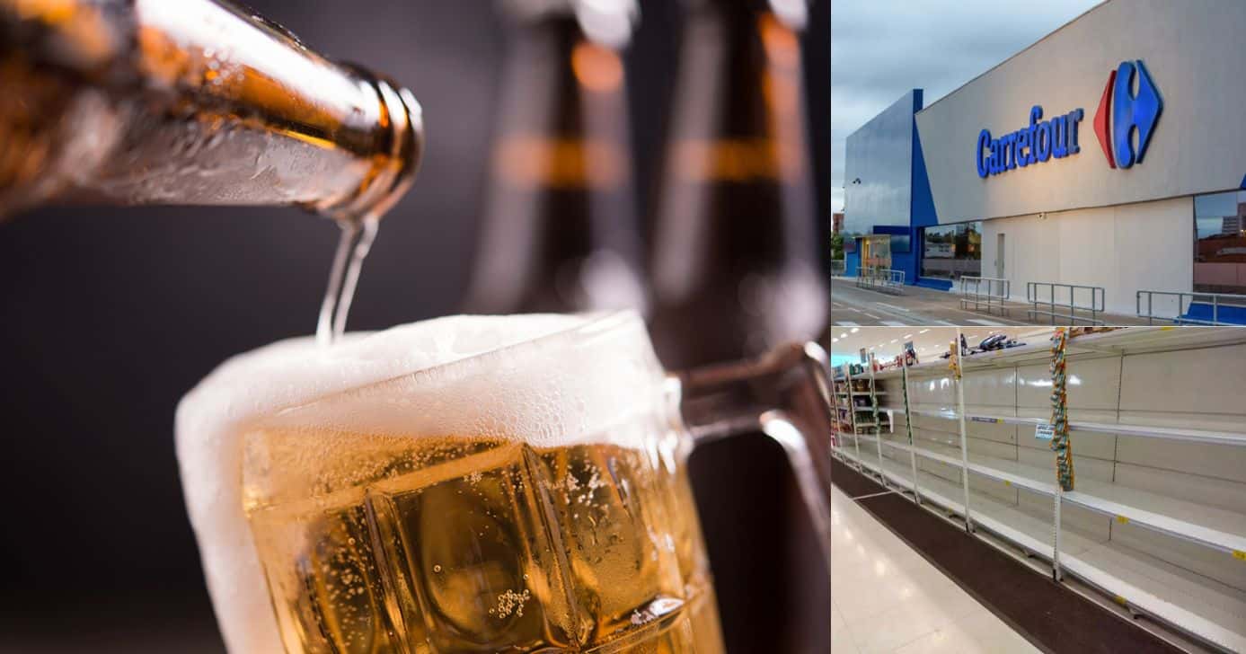 Adeus de 5 cervejas, incluindo rival da Skol, das prateleiras do Carrefour - Foto: Montagem