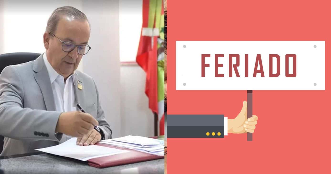 Feriado é confirmado na quarta (4) em cidade de SC - Montagem/TV FOCO