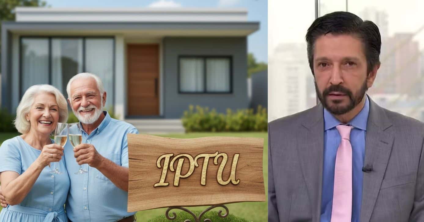 Idosos, IPTU e Ricardo Nunes (Foto: Montagem TV Foco / GMN / Globo)