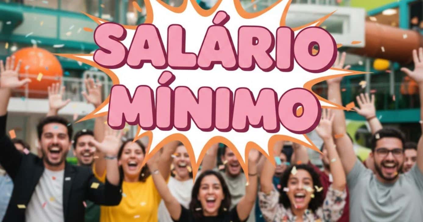Ilustração salário mínimo e trabalhadores (Foto: Montagem TV Foco / GMN)
