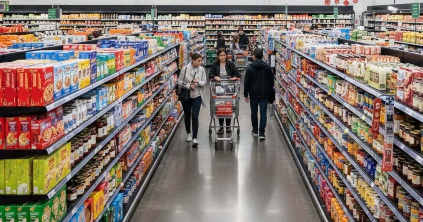 Ilustração supermercado (Foto: Montagem TV Foco / GMN)