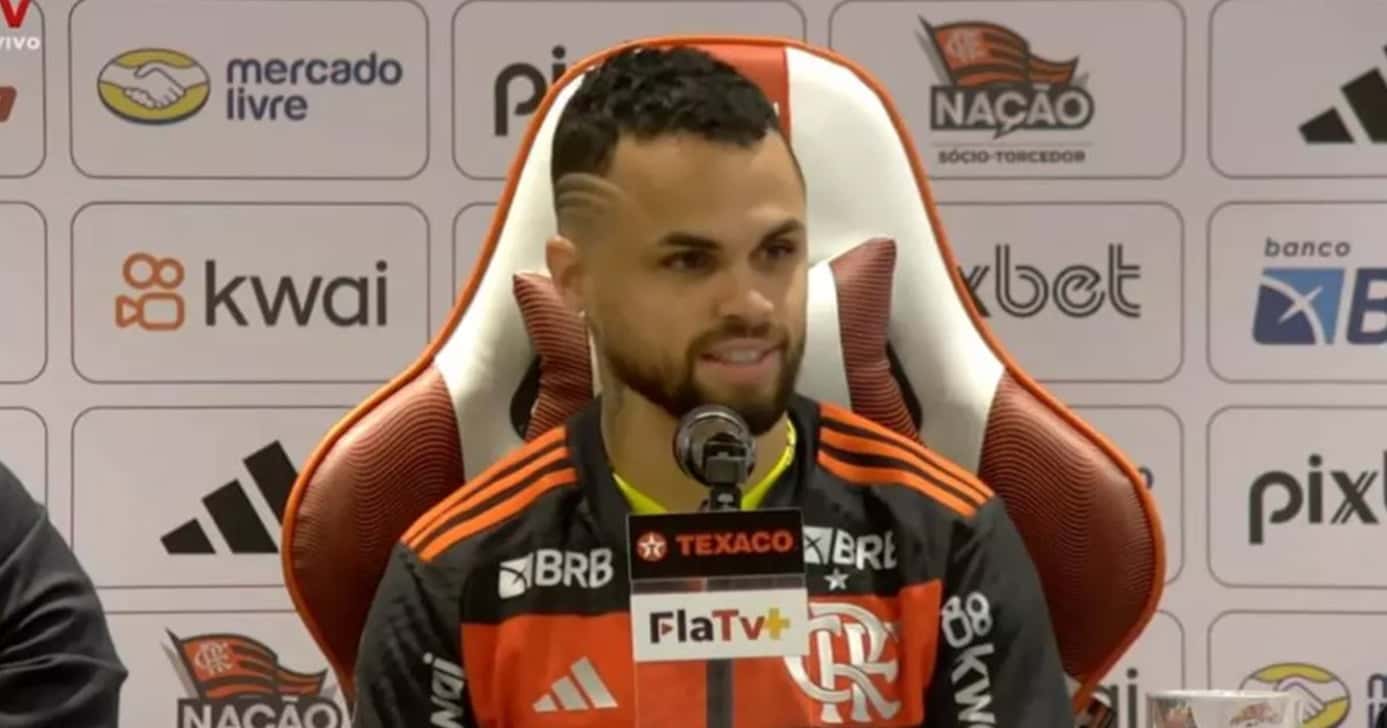 Michael no Flamengo (Foto: Reprodução - FlaTV)