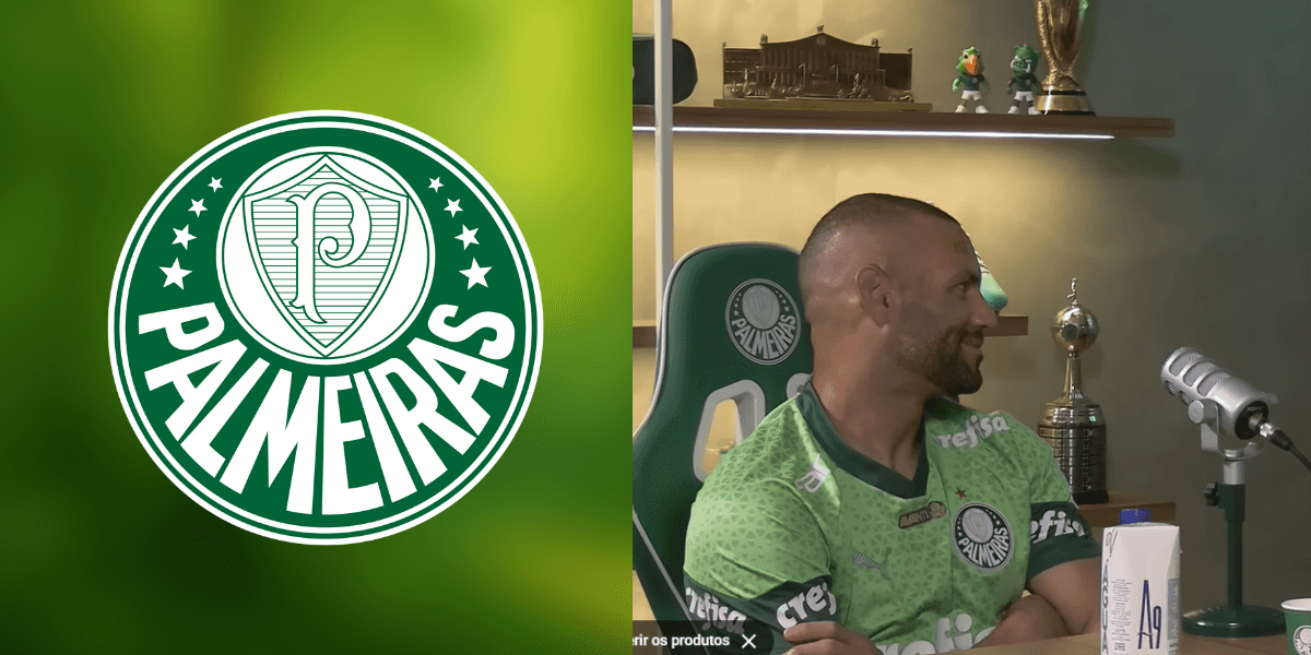 Foto - Montagem TV Foco/ Reprodução Youtube - TV Palmeiras
