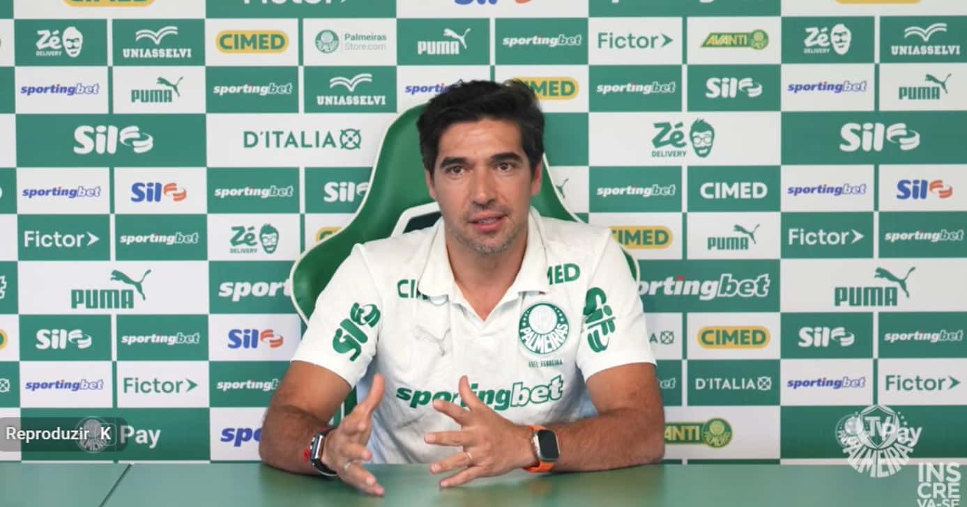 Abel no Palmeiras (Foto: Palmeiras TV)