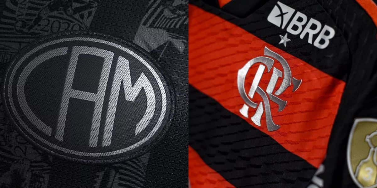 Escudos do Atlético-MG e do Flamengo (Reprodução: Montagem TV Foco)