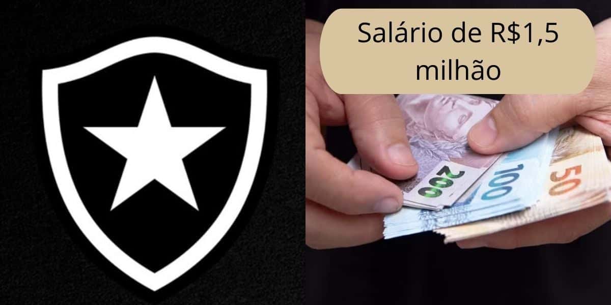 Botafogo prepara salário de R$1,5M por atacante (Reprodução: Montagem TV Foco)
