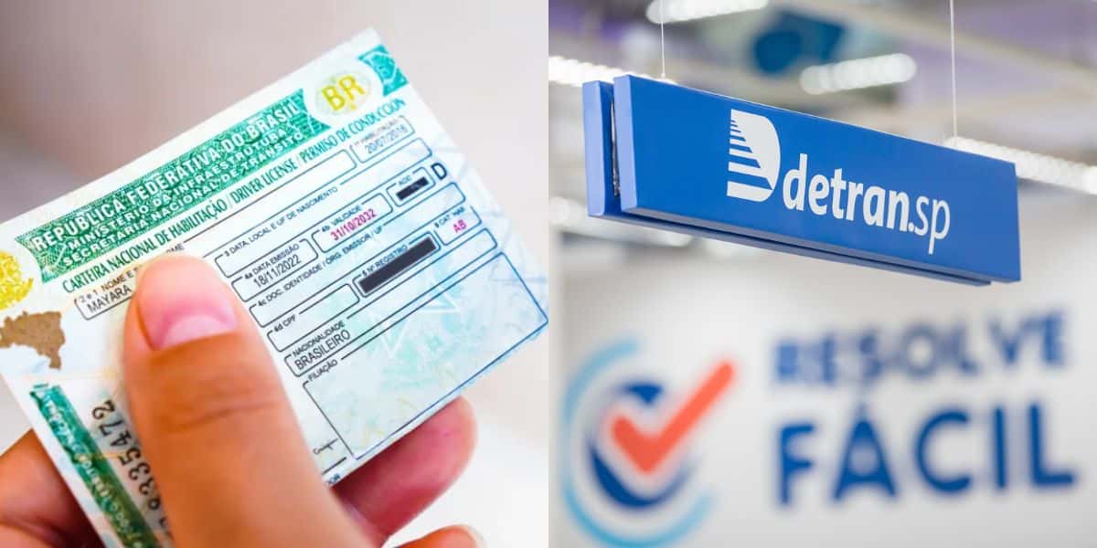 Detran-SP - CNH (Reprodução: Montagem TV Foco)
