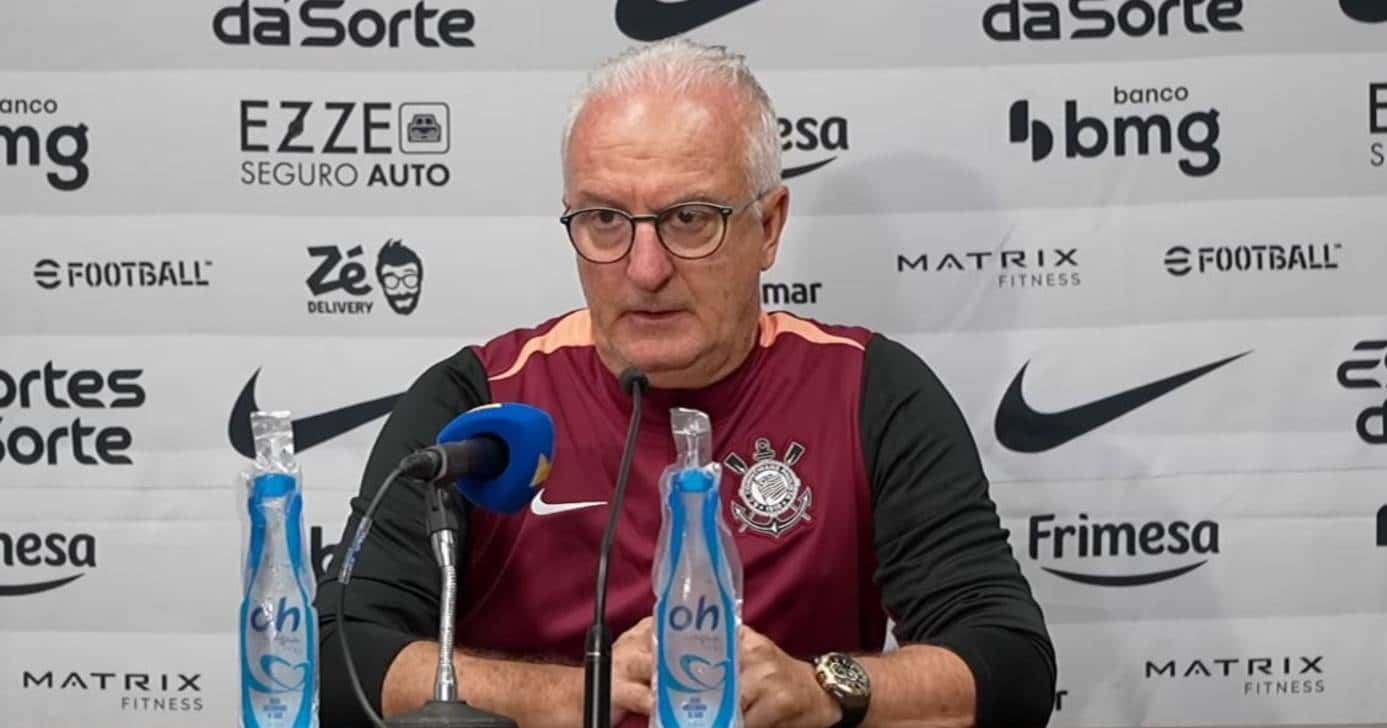 Dorival Júnior em coletiva do Corinthians (Foto: Reprodução/YouTube/Corinthians)