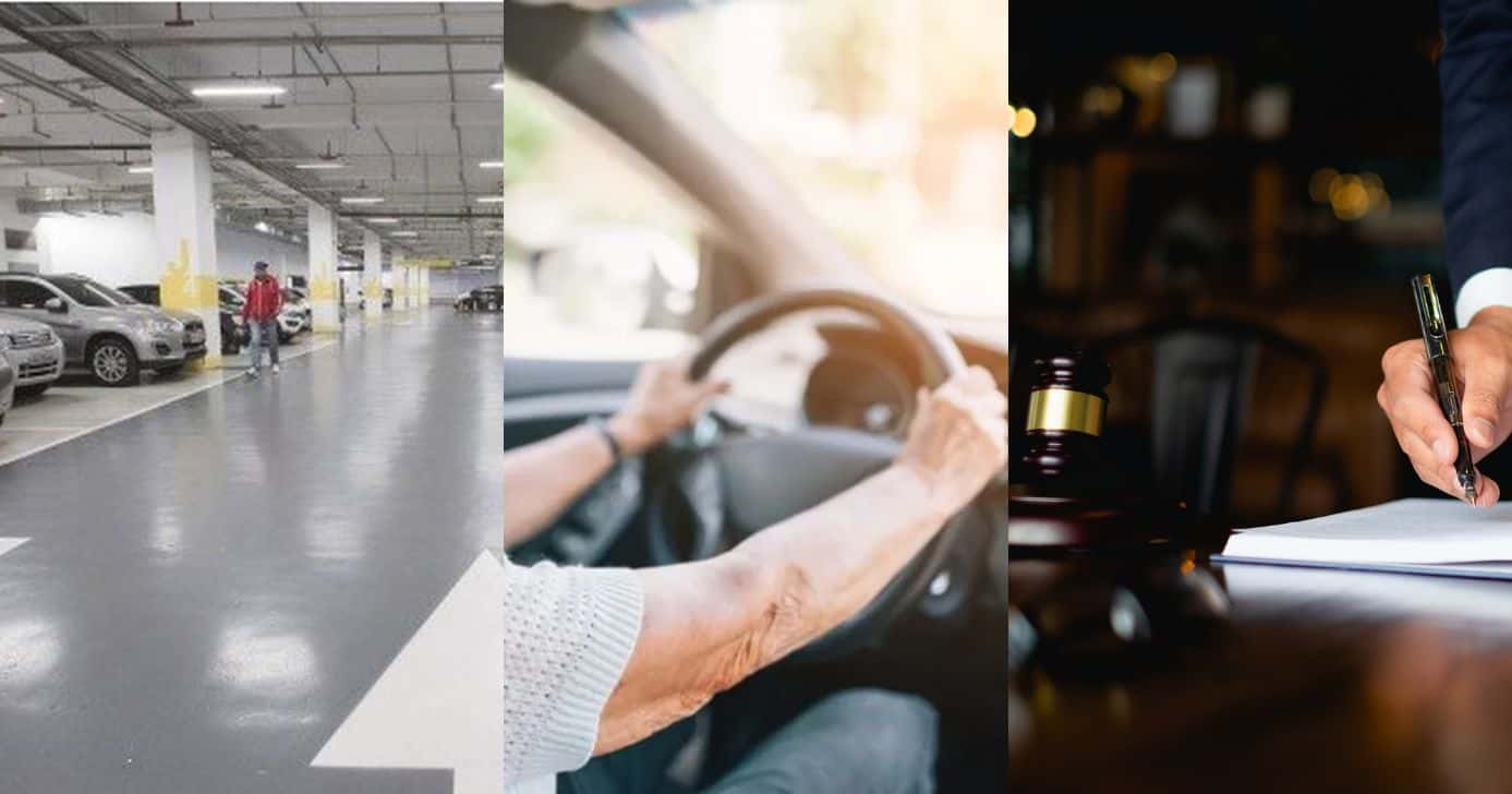 Lei está multando motoristas em shoppings e atinge até idosos - Foto: Montagem
