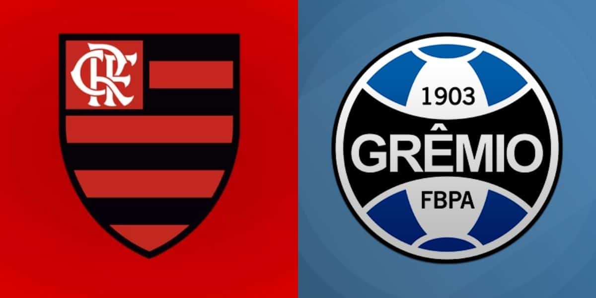 Flamengo dá rasteira no Grêmio por meio-campista (Reprodução: Montagem TV Foco)