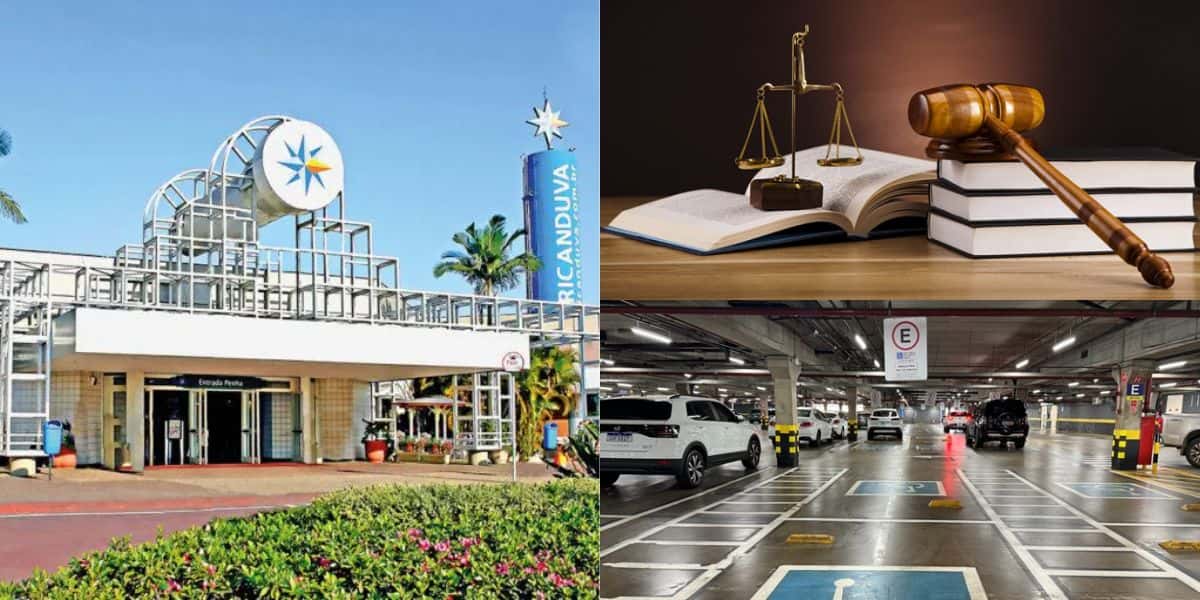Lei com obrigação no estacionamento dos shoppings de SP (Reprodução: Montagem TV Foco)