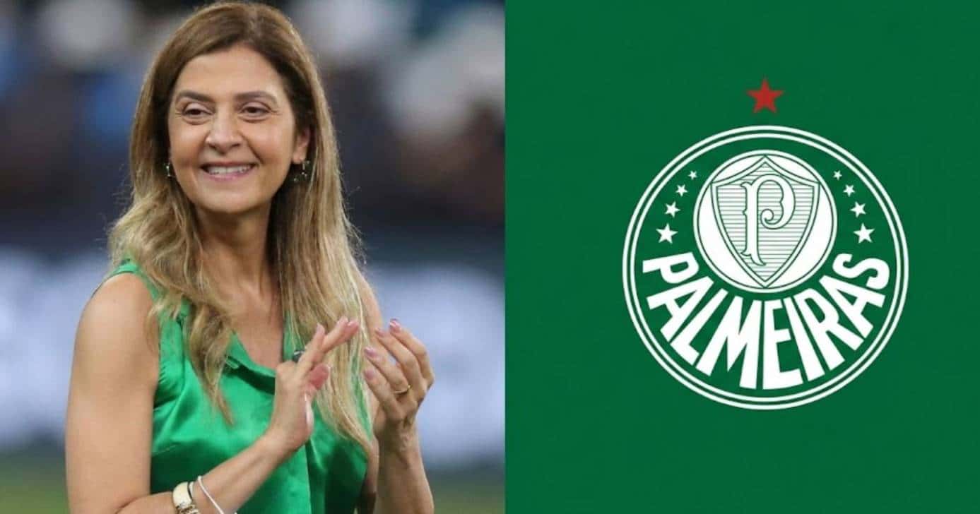 Leila Pereira presidente do Palmeiras (Foto: Montagem/TV Foco)