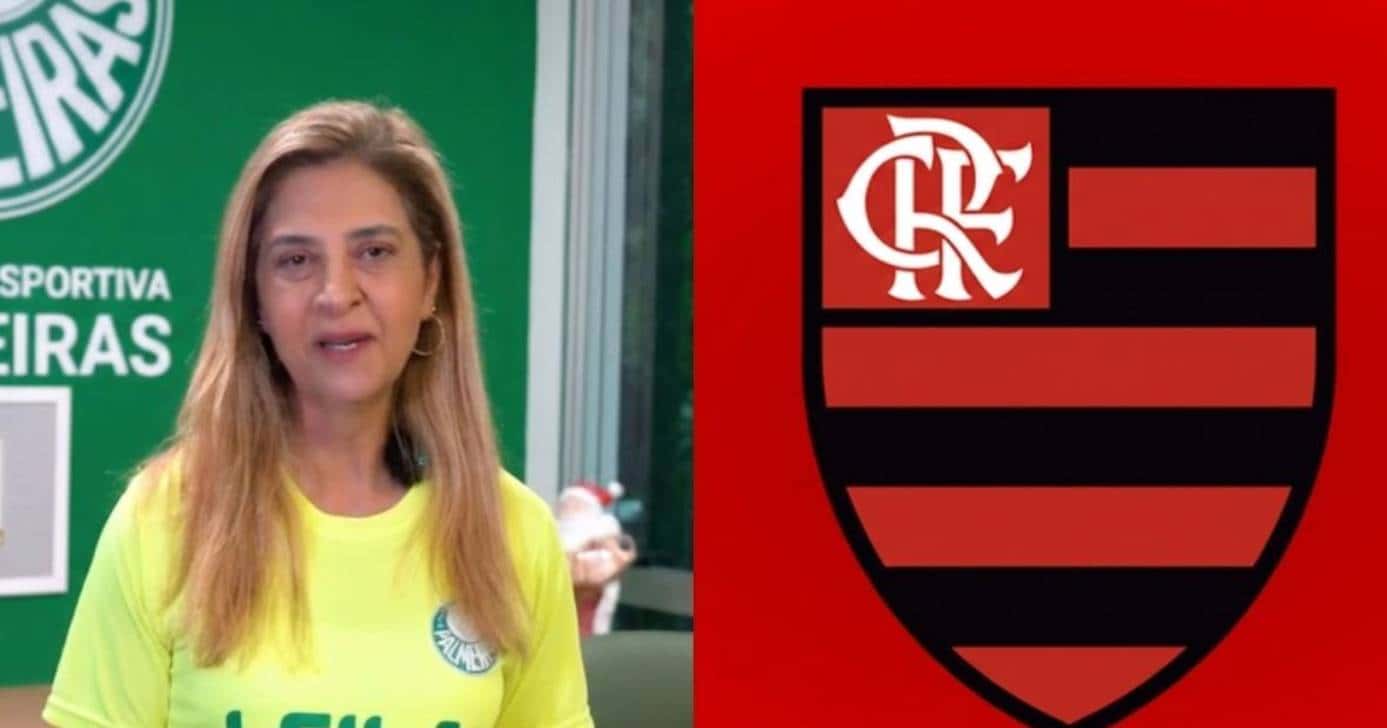 Palmeiras: Leila na briga com Flamengo por volante (Foto: YouTube/Montagem/TV Foco)