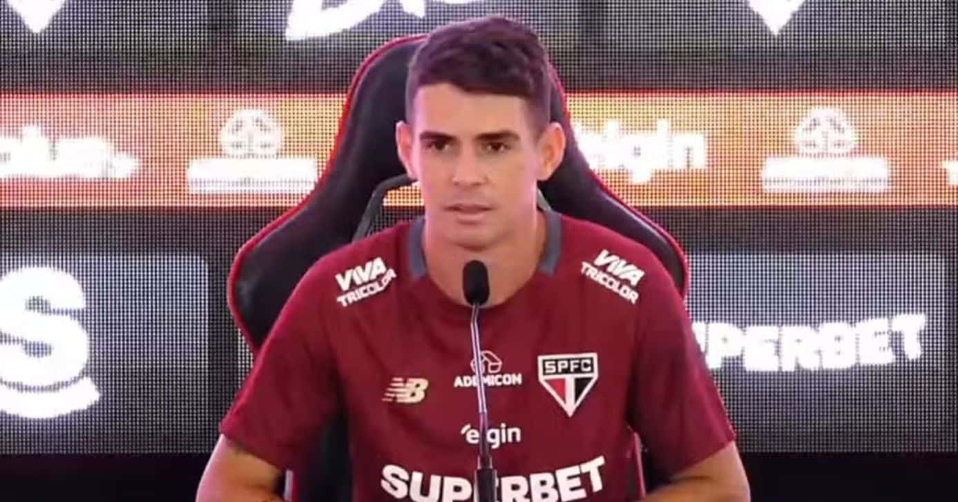 Oscar de saída do São Paulo (Foto: Reprodução/ Globo)