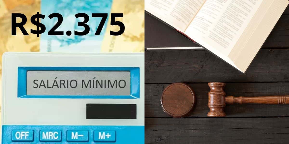 Salário mínimo de R$2.375 para lista de trabalhadores (Reprodução: Montagem TV Foco)