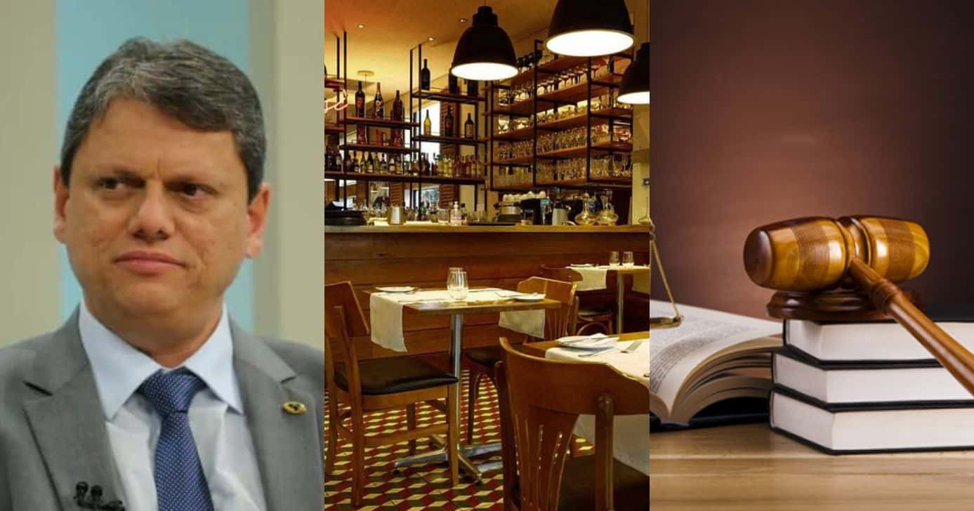 Tarcísio toma decisão final sobre nova lei que traz obrigação a todos os restaurantes em SP - Foto: Montagem