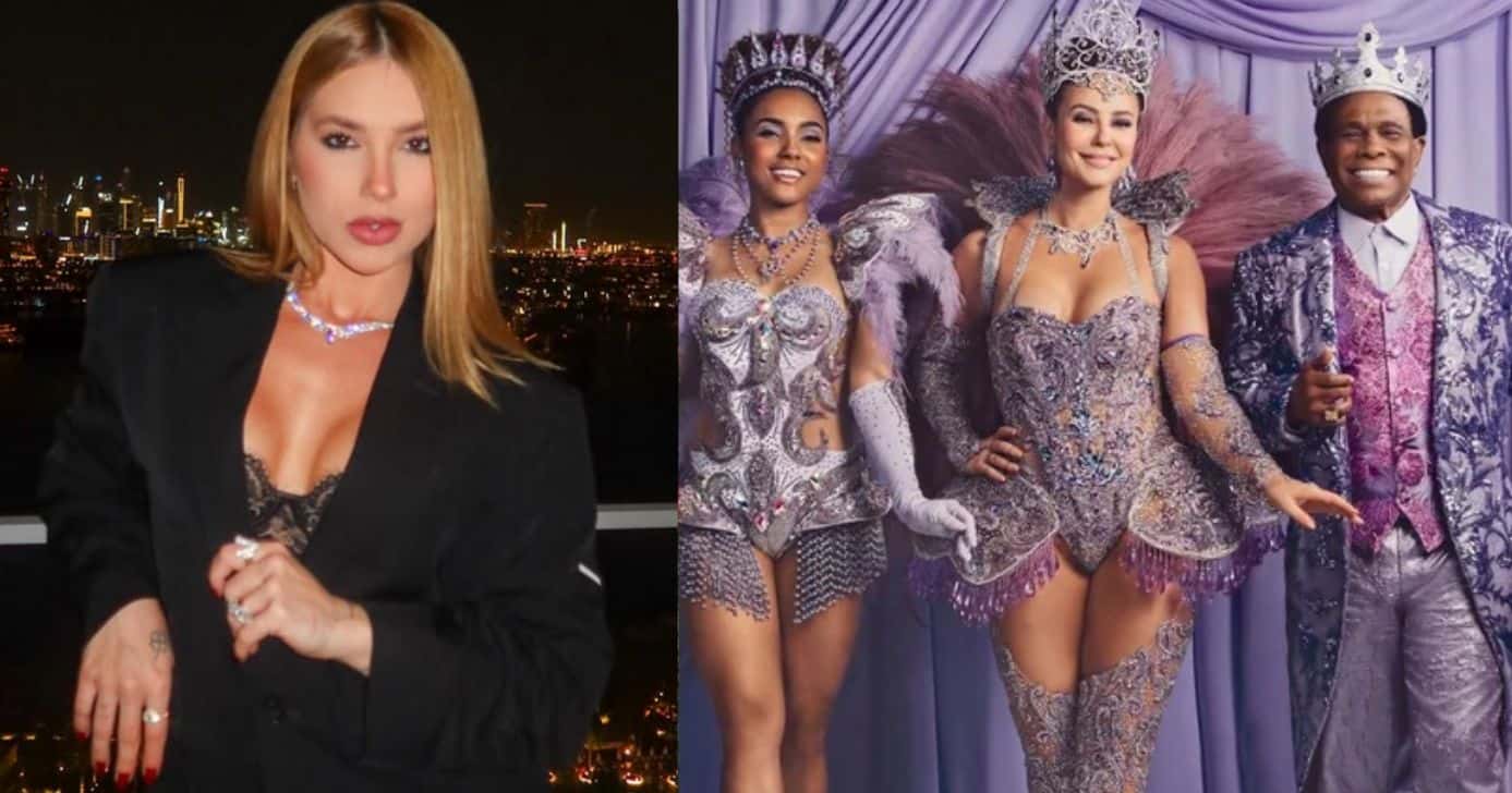 Virginia Fonseca, Mayara Lima, Paolla Oliveira e Neguinho da Beija-Flor (Foto: Reprodução / Instagram / Netflix)